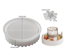 Molde silicona calendario estrella 